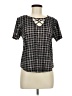 Como Blu Black Short Sleeve Blouse Size M - photo 1