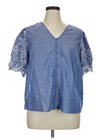 CeCe Short Sleeve Blouse (view 1)