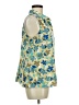 CAbi 100% Polyester Blue Sleeveless Blouse Size M - photo 4