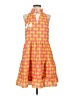 THML 100% Polyester Argyle Yellow Casual Dress Size S - photo 1