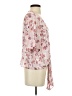 Eyeshadow 100% Rayon Pink 3/4 Sleeve Blouse Size S - photo 4