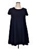 Planet Gold Solid Blue Casual Dress Size XL - photo 1