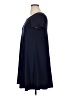 Planet Gold Solid Blue Casual Dress Size XL - photo 5