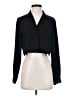 OAK + FORT 100% Polyester Black Long Sleeve Blouse Size XS - photo 1