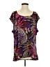 Gloria Vanderbilt Purple Short Sleeve Blouse Size 22 - photo 1