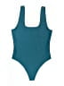 Parade Solid Teal One Piece Swimsuit Size L - photo 1