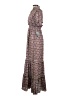 Max Studio Paisley Floral Brown Casual Dress Size XS - photo 5