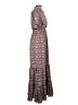 Max Studio Paisley Floral Brown Casual Dress Size XS - photo 4