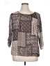 Sara Michelle 100% Polyester Brown 3/4 Sleeve Blouse Size XL - photo 1