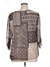 Sara Michelle 100% Polyester Brown 3/4 Sleeve Blouse Size XL - photo 2