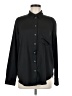 Gap 100% Polyester Solid Black Long Sleeve Blouse Size M - photo 1