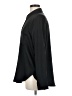 Gap 100% Polyester Solid Black Long Sleeve Blouse Size M - photo 5
