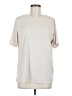 Fabletics Solid Ivory Short Sleeve T-Shirt Size M - photo 1