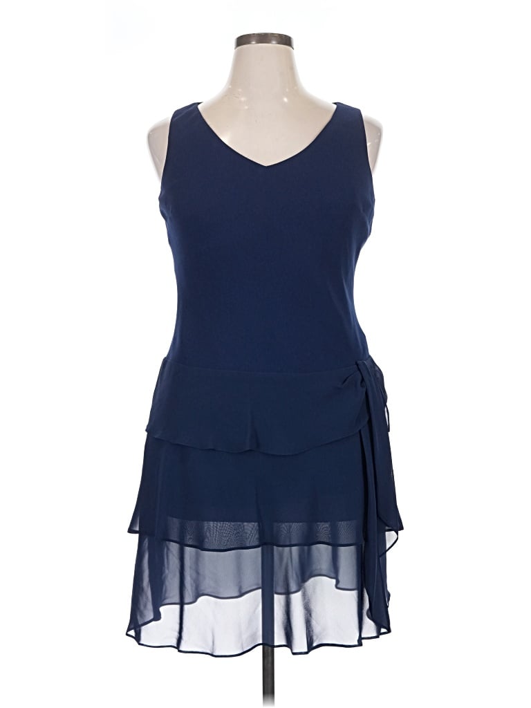 Pre-owned Evan Picone Cocktail Dress In Blue