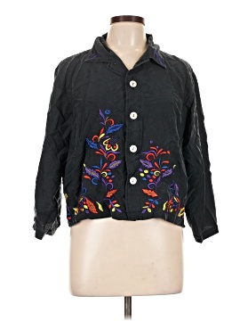 Chico's Design 3/4 Sleeve Silk Top