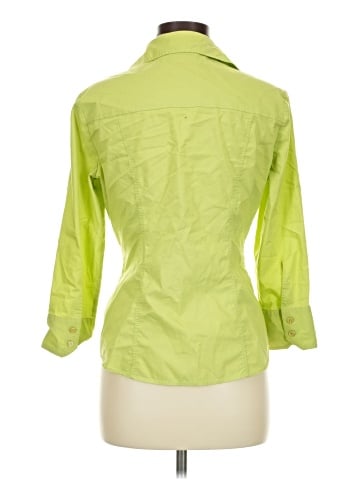 New York & Company 3/4 Sleeve Button-Down Shirt (view 2)