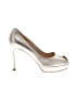 Foot Petals 100% Leather Metallic Silver Heels Size EU 40 1/2 - photo 1