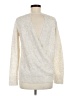 Ann Taylor LOFT Metallic Silver Pullover Sweater Size M - photo 2
