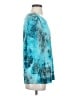 Tianello Teal Blue 3/4 Sleeve Top Size S - photo 4