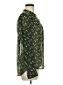 CAbi 100% Polyester Green Long Sleeve Blouse Size M - photo 4