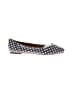 JG 100% Leather Checkered-gingham Gray Flats Size 12 - photo 1