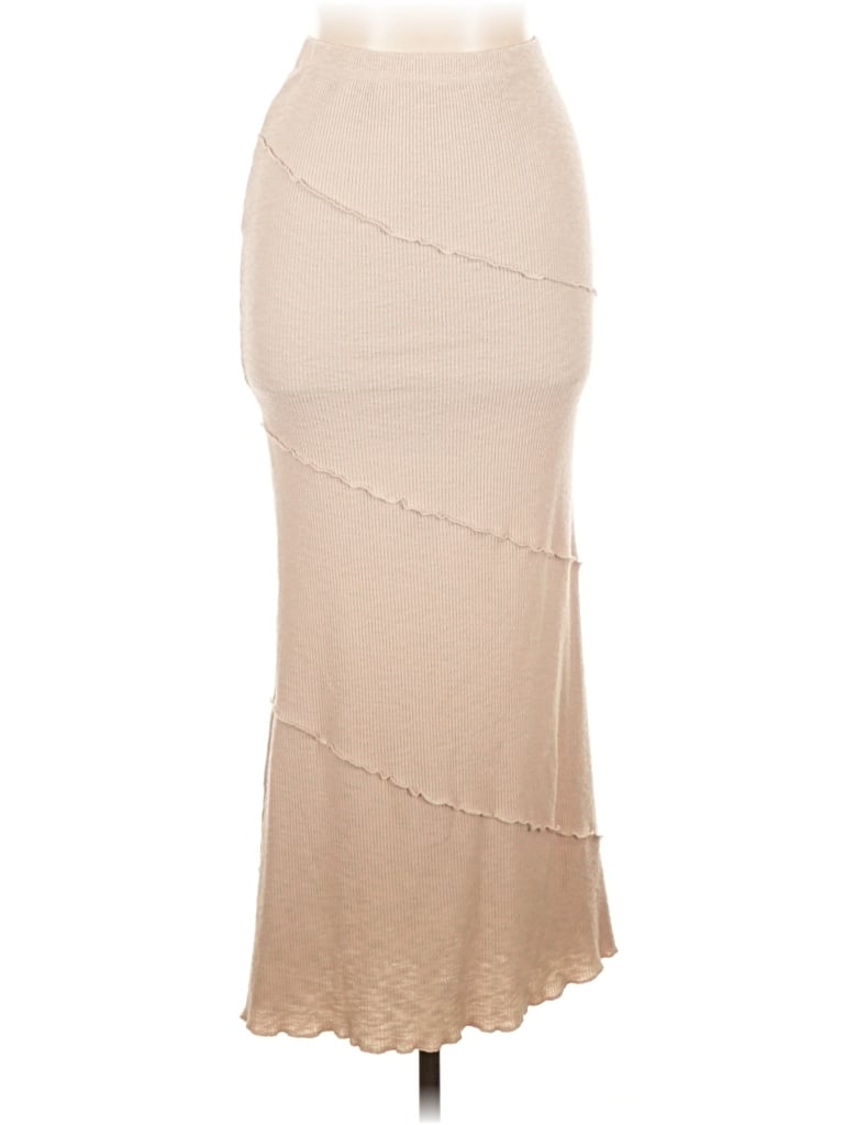 Pre-owned Princess Polly Formal Skirt In Tan