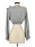 Zara Gray Long Sleeve Blouse Size S - photo 2