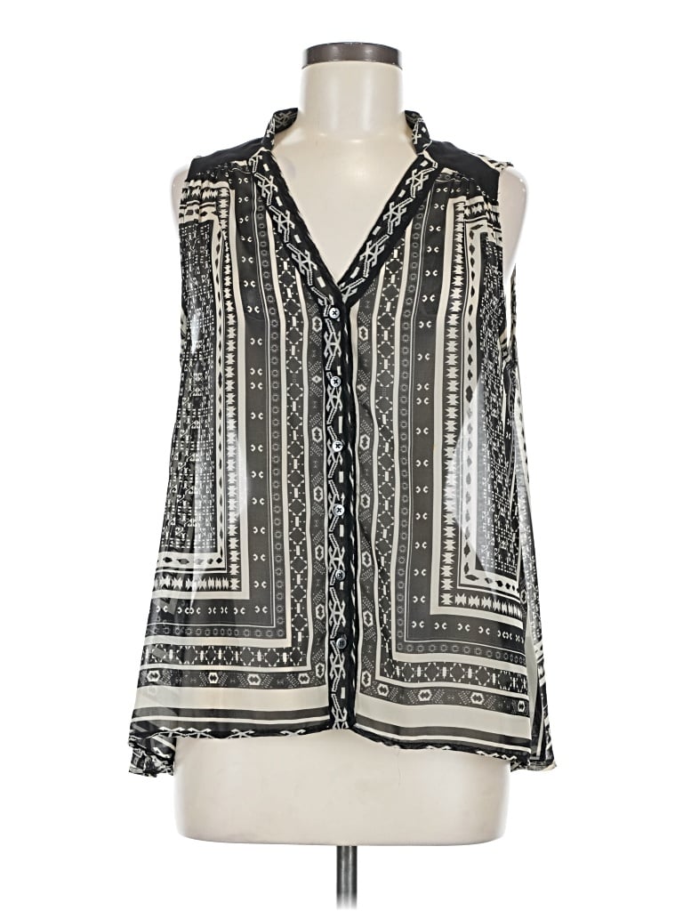 Pre-owned Elliott Lauren Sleeveless Blouse In Silver