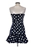 Aqua Polka Dots Blue Cocktail Dress Size S - photo 2