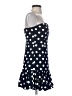 Aqua Polka Dots Blue Cocktail Dress Size S - photo 4