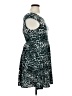Forever 21 Plus Animal Print Teal Cocktail Dress Size XL Plus - photo 4