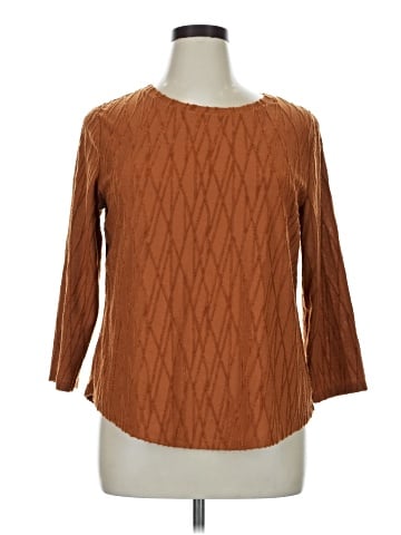 Simply Vera Vera Wang 3/4 Sleeve Top (view 1)