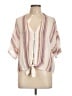 Rails Ivory Short Sleeve Blouse Size L - photo 1