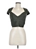Bebe Green Short Sleeve Top Size M - photo 1