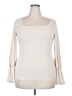 OGL Solid Ivory Long Sleeve Blouse Size 2X - photo 1