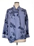 Soft Surroundings 100% Rayon Paisley Blue Long Sleeve Button-Down Shirt Size XL - photo 1