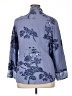 Soft Surroundings 100% Rayon Paisley Blue Long Sleeve Button-Down Shirt Size XL - photo 2