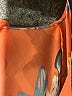 Unbranded 100% Polyester Paisley Orange Cocktail Dress Size S - photo 7