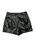 Shein 100% Polyester Metallic Silver Shorts Size 6 - photo 2