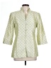 Sara Campbell 100% Silk Ivory Silk Blazer Size 10 - photo 1