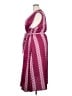 BLOOMCHIC Chevron-herringbone Burgundy Casual Dress Size 28 - photo 5