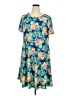 Allison Brittney Tropical Blue Green Casual Dress Size 3X (estimated) - photo 1