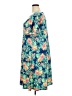 Allison Brittney Tropical Blue Green Casual Dress Size 3X (estimated) - photo 5