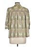 Current Air Floral Green 3/4 Sleeve Blouse Size L - photo 2