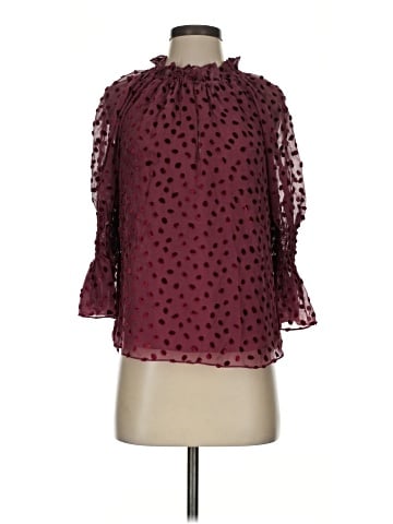 Rebecca Taylor 3/4 Sleeve Silk Top (view 1)