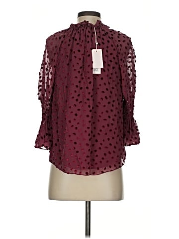 Rebecca Taylor 3/4 Sleeve Silk Top (view 2)
