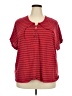 Northcrest Red Short Sleeve Henley Size 4X - photo 1