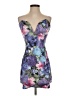 Blanc Floral Purple Cocktail Dress Size S - photo 1