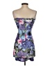 Blanc Floral Purple Cocktail Dress Size S - photo 2