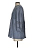 One September 100% Rayon Blue 3/4 Sleeve Blouse Size S - photo 5